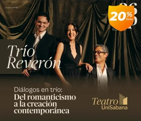 Cartel de Reverón Trío : Música de cámara latinoamericana