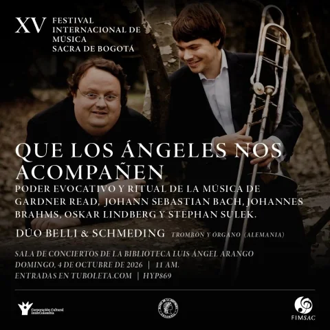 Cartel de Dúo Belli & Schmeding (Alemania), trombón y órgano