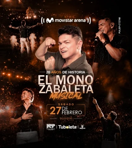Cartel de El mono zabaleta: 20 años de historia musical