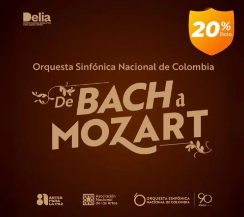 Cartel de Bach a Mozart No. 5 Orquesta de Cámara de Mujeres