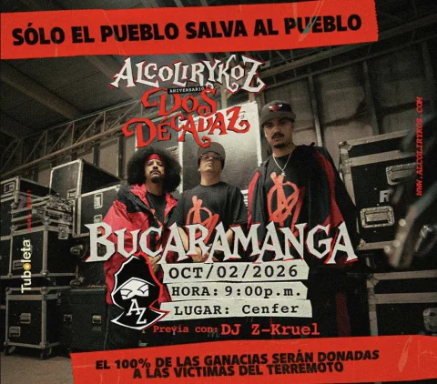 Cartel de Alcolirykoz dos décadaz - Bucaramanga