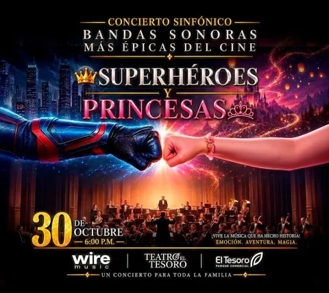 Cartel de Súper héroes y princesas bandas sonoras - Medellín