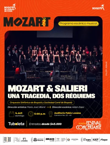 Cartel de Réquiem: Mozart & Salieri