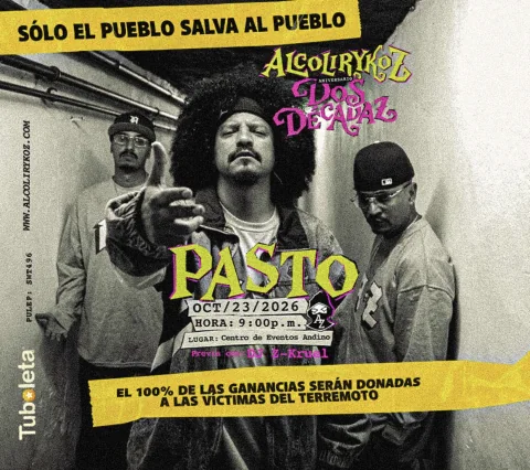Cartel de Alcolirykoz dos décadaz - Pasto