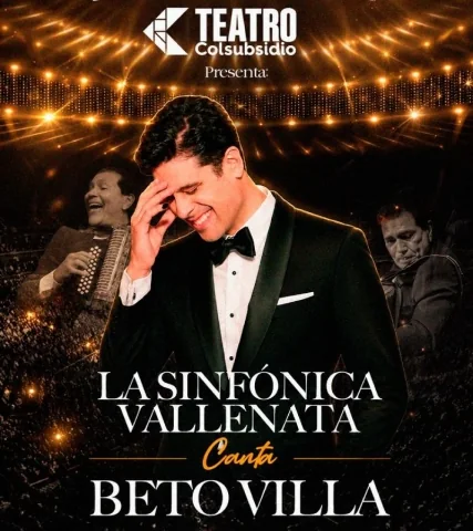 Cartel de Beto Villa Sinfónica Vallenata
