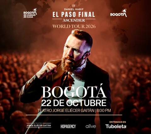 Cartel de Daniel habif el paso final ascender world tour 2026