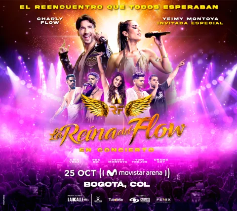 Cartel de La reina del flow en concierto