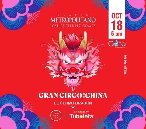 Cartel de El gran circo de china - Medellín