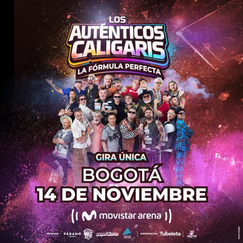 Cartel de Los autenticos caligaris | la fórmula perfecta