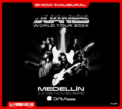 Cartel de Juanes | world tour 2026 - Medellín