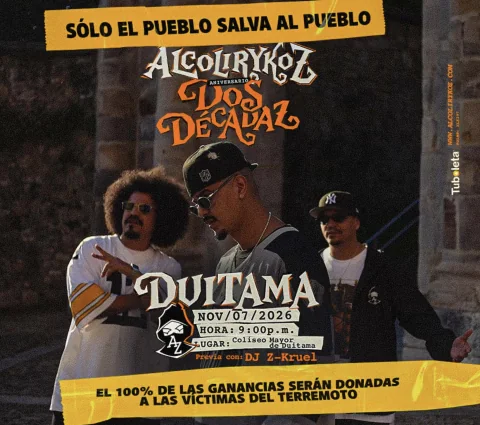 Cartel de Alcolirykoz dos décadaz - duitama