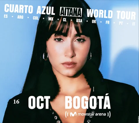 Cartel de Aitana | cuarto azul world tour
