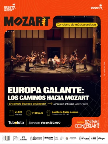 Cartel de Europa Galante: Los caminos hacia Mozart