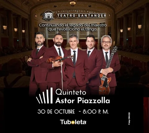 Cartel de Quinteto Astor Piazzolla - Bucaramanga