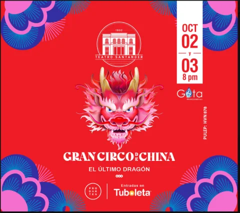 Cartel de El gran circo de china - Bucaramanga