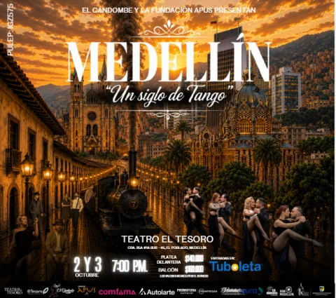 Cartel de Medellín ¨un siglo de tango¨