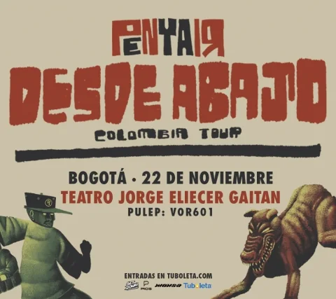 Cartel de Penyair | desde abajo tour - Bogotá