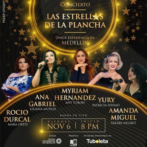 Cartel de Concierto las estrellas de la plancha