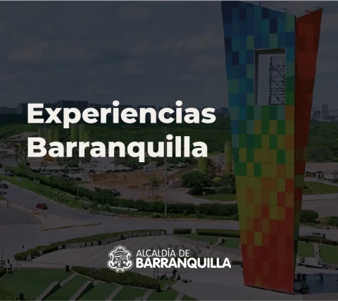 Cartel de Experiencias Barranquilla: carrusel / luna del río