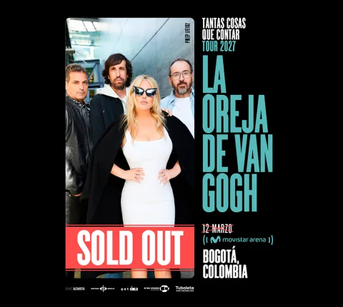 Cartel de La oreja de van gogh | tantas cosas que contar tour 2027