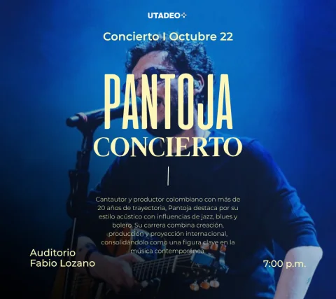 Cartel de Concierto Pantoja - Franja Latitudes