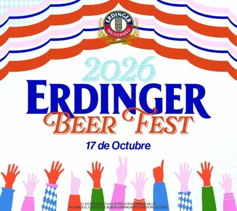 Cartel de Erdinger beer fest 4ta edición