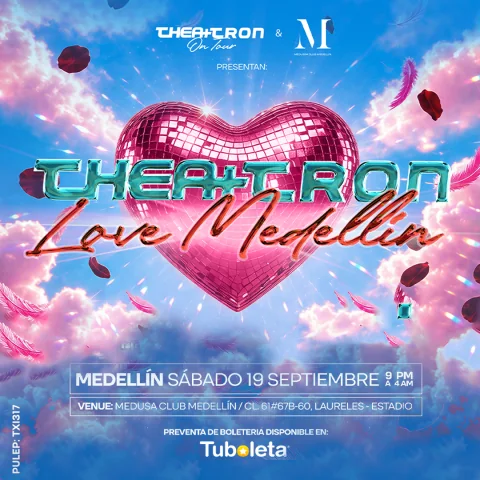 Cartel de Amor y Amistad Theatron Love Medellín