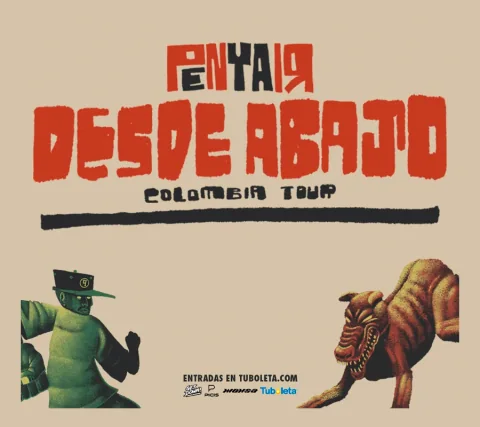 Cartel de Penyair | desde abajo Colombia tour 2026