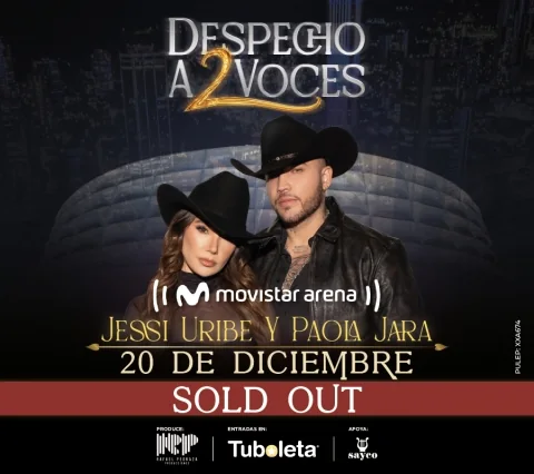 Cartel de Despecho a 2 voces | Jessi Uribe & Paola Jara
