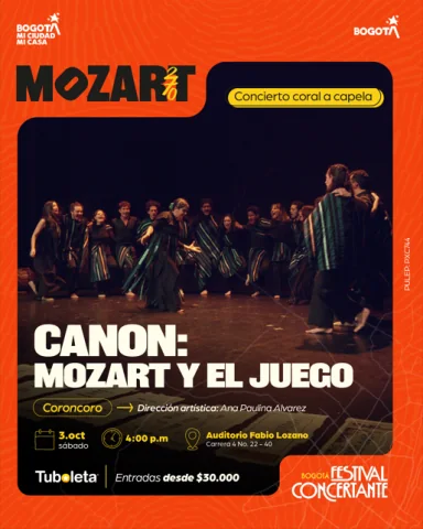 Cartel de Canon: Mozart y el Juego