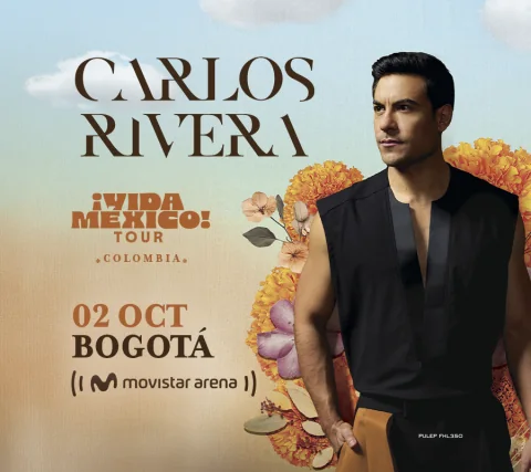 Cartel de Carlos rivera | vida méxico tour 2026
