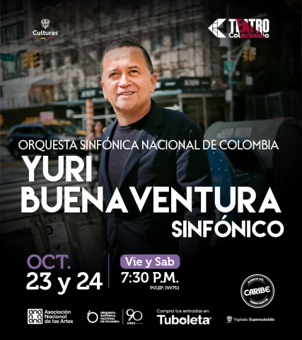Cartel de Yuri Buenaventura Sinfónico