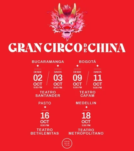 Cartel de Gran circo de china