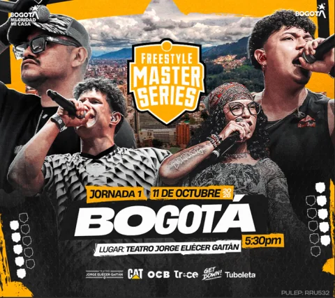 Cartel de Fms (freestyle master series) Colombia - jornada 1 t5 Bogotá