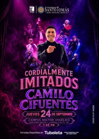 Cartel de Cordialmente imitados recargado - Camilo cifuentes