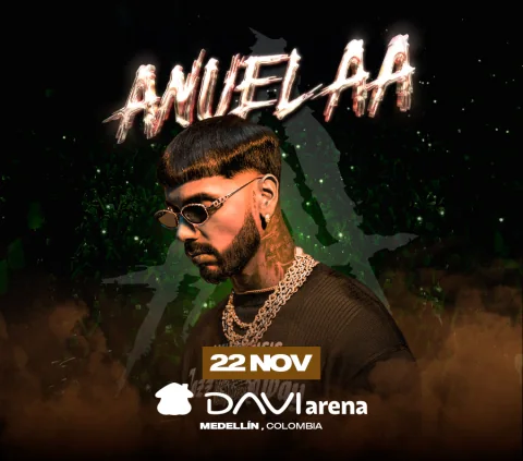 Cartel de Anuel AA | real hasta la muerte - Medellín
