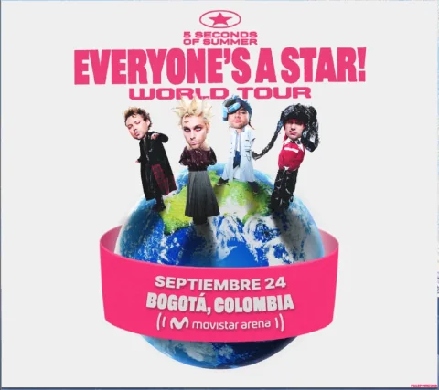 Cartel de 5 Seconds of summer | everyone´s a star! world tour