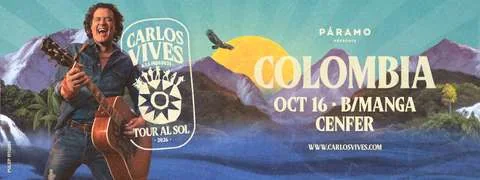 Cartel de Carlos Vives | Bucaramanga