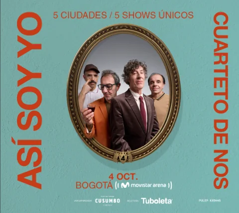 Cartel de Cuarteto de nos | asi soy yo