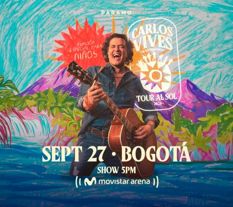 Cartel de Carlos Vives & la provincia | tour al sol - show menores