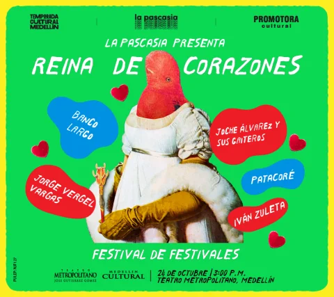 Cartel de Festival reina de corazones