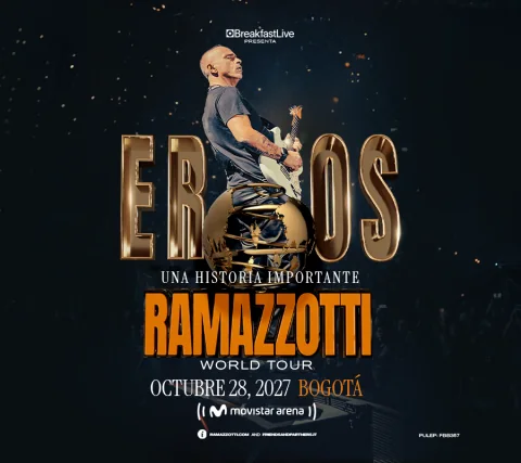 Cartel de Eros ramazzotti | una historia importante world tour