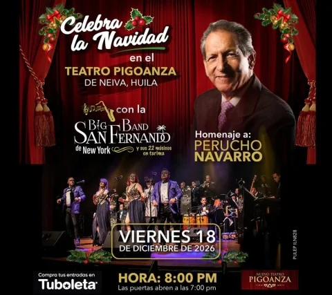 Cartel de Celebre la navidad con la big band san fernando de ny